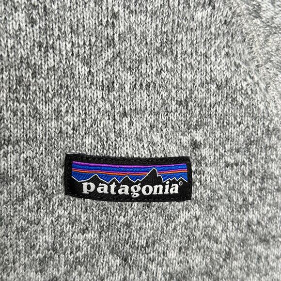PATAGONIA Better Sweater 1/4 Zip Jacket Birch White Heathered Gray Sz S {SS9} - Picture 4 of 7